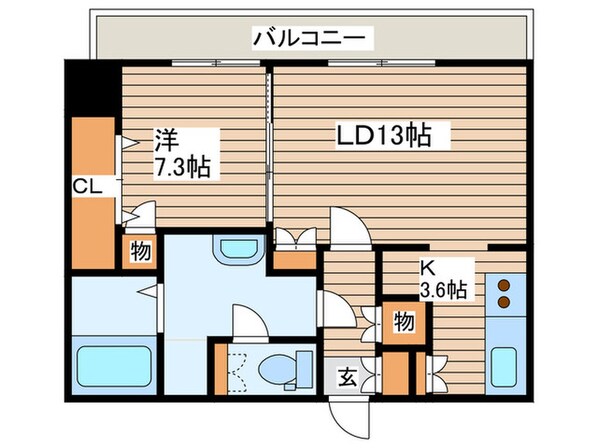 クラ－クマンションＮ１７の物件間取画像